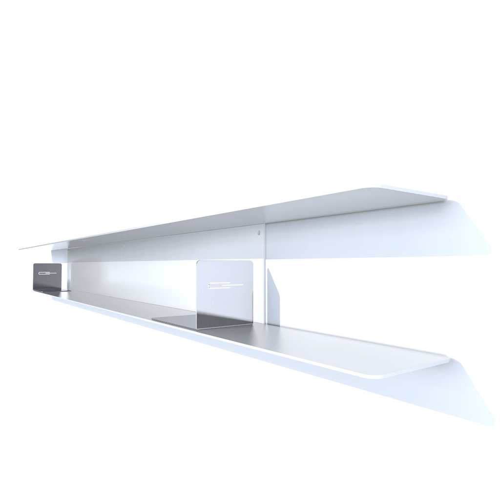 etagere murale metal CD de 170 cm