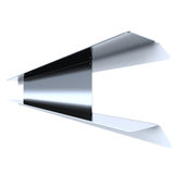 etagere murale metal DVD de 150 cm inox