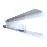 etagere murale metal DVD de 170 cm blanc