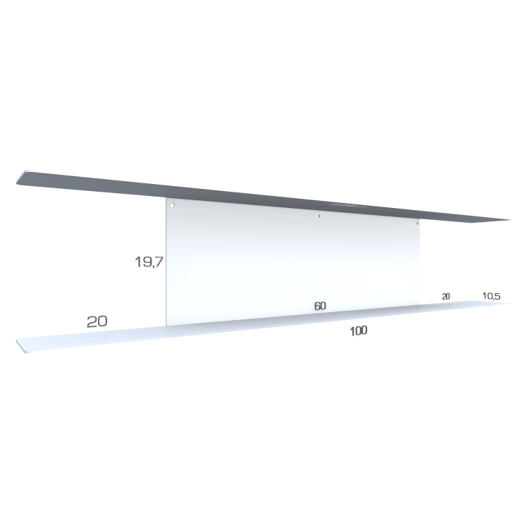 dimension etagere dvd 1 m blanche