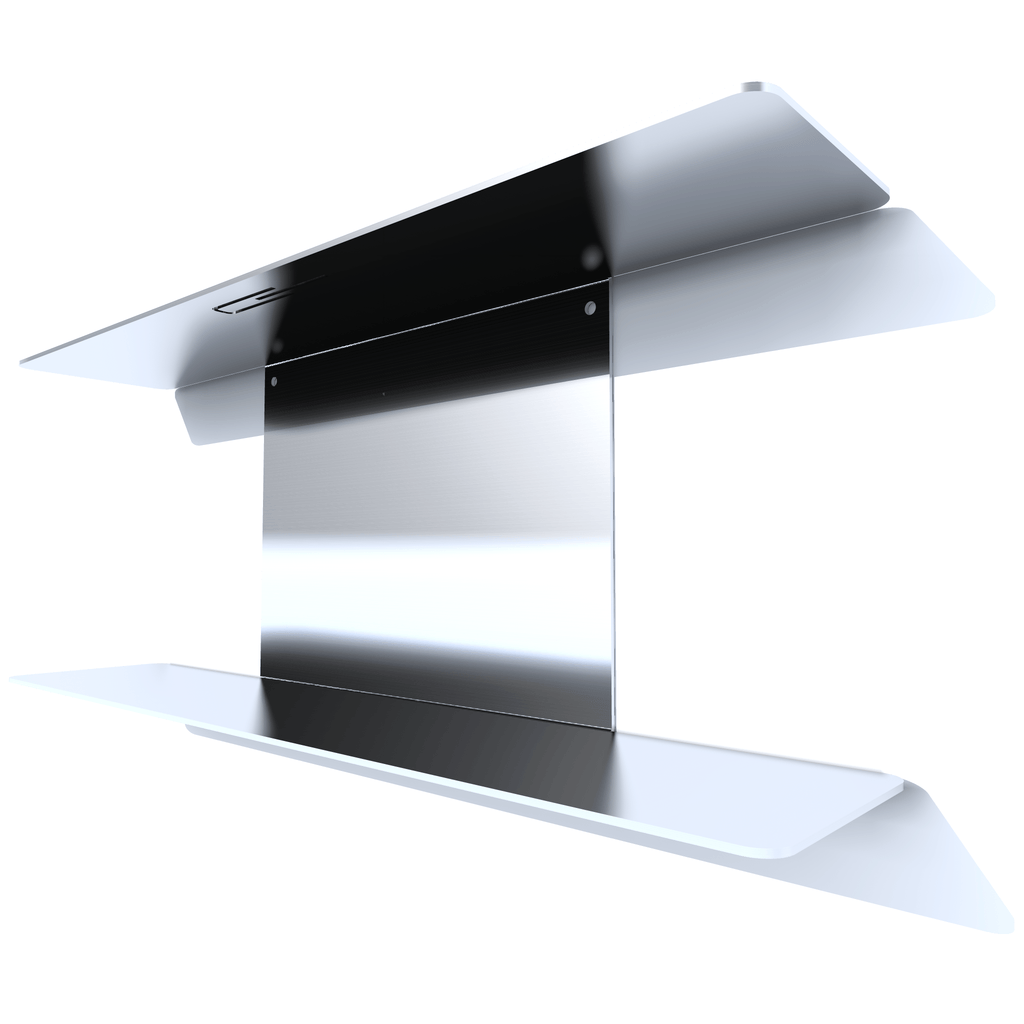 etagere murale metal DVD inox