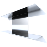 etagere murale metal DVD inox