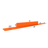 etagere orange de 1 m
