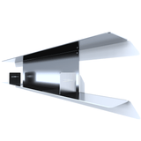 tablette murale metal blu-ray de 110 cm inox