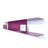 tablette murale metal CD de 110 cm