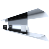 tablette murale metal  DVD de 110 cm inox
