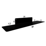 etagere 50 cm noire