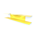 etagere murale vinyle jaune