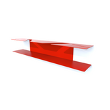 etagere murale vinyle rouge