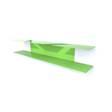 etagere murale vinyle verte