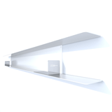 etagere murale metal blu-ray de 220 cm blanc