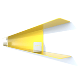 etagere murale metal DVD de 220 cm jaune