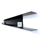 etagere murale metal blu-ray de 240 cm noir