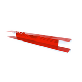etagere moderne vinyle rouge