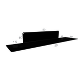 etagere 80 cm noire