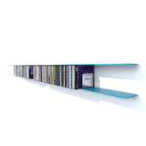 etagere cd 2,10 m bleue claire