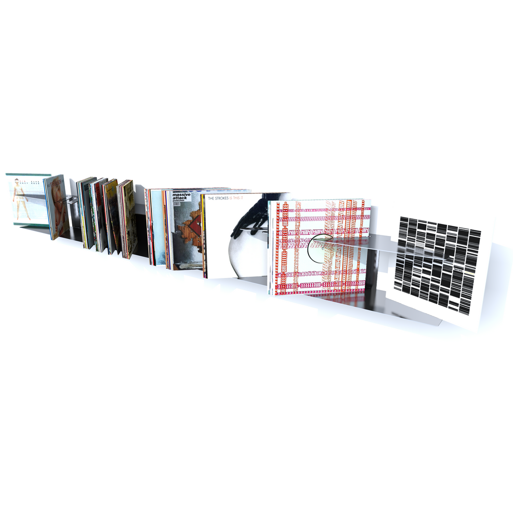 etagere murale en metal pour disque vinyle moderne