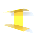 vide-poches métal double jaune