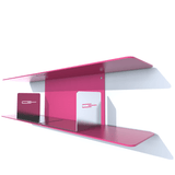 tablettes murales metal CD de 80 cm