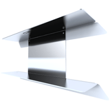 etagere murale metal DVD inox