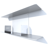 tablettes murales metal DVD de 70 cm blanc
