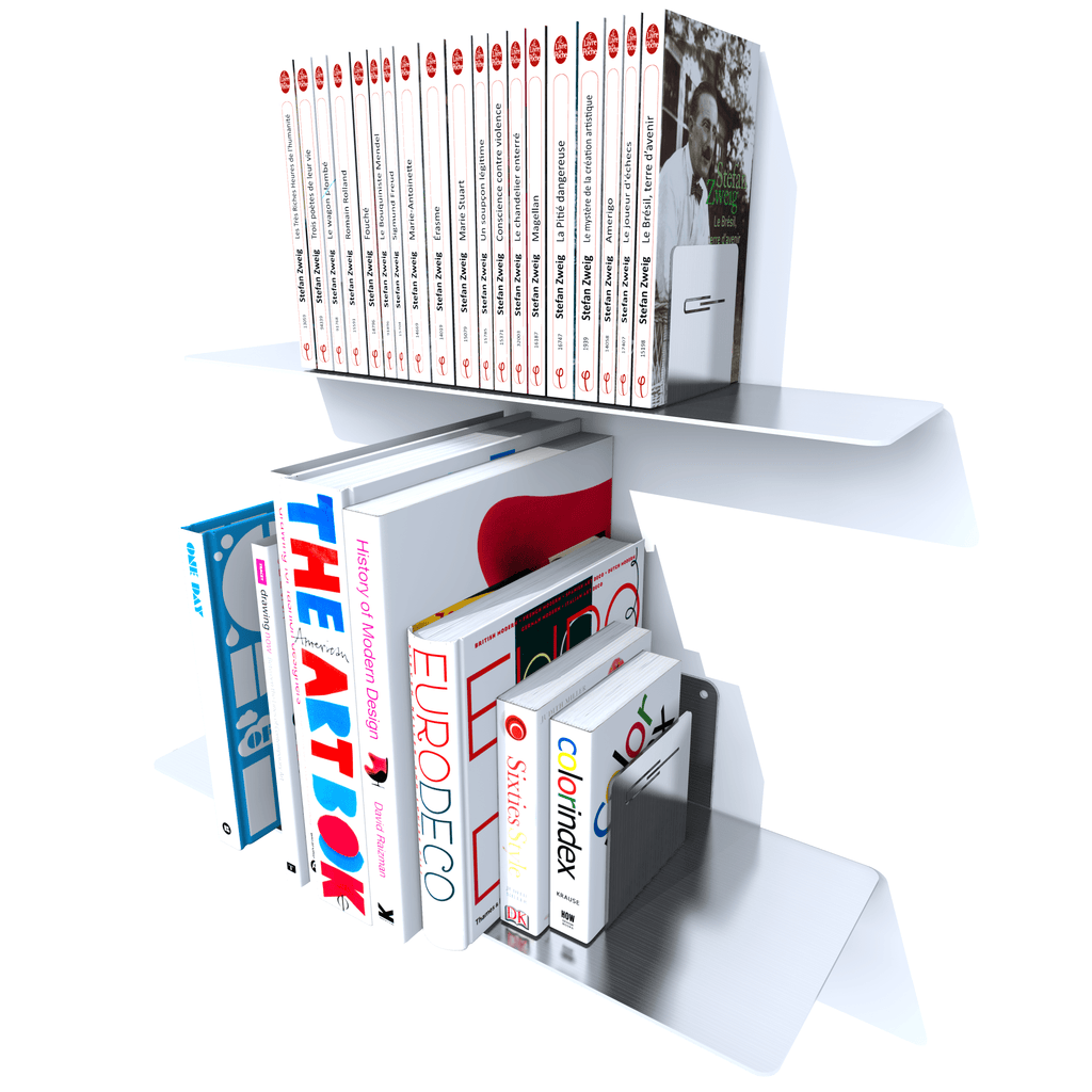 etagere petits et grands livres de poche