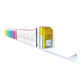 Étagère Petits Livres de 1,90 m - Blanche : RAL 9010