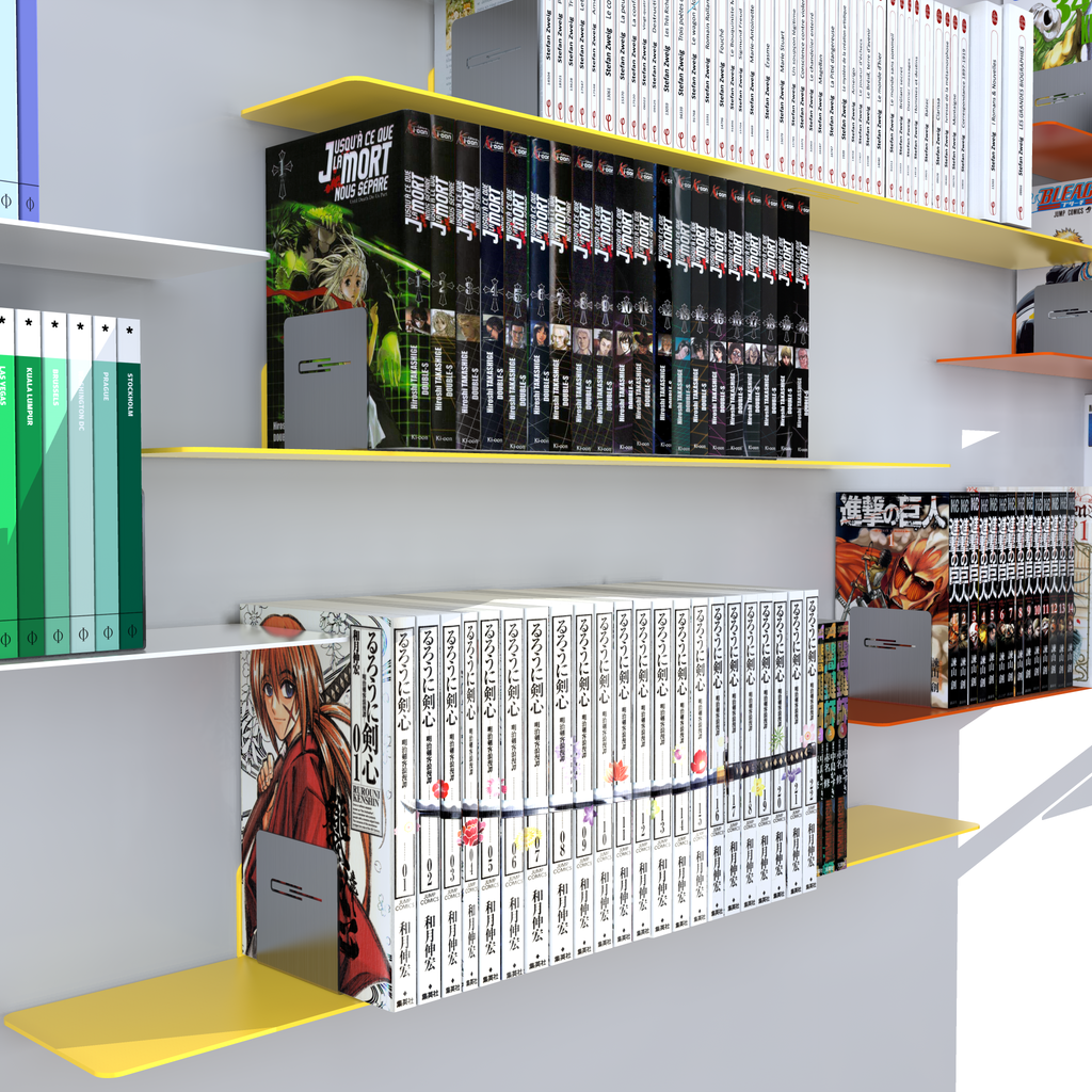 Support pour livres/mangas Support d'étagère pour mangas épaisseur